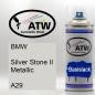 Preview: BMW, Silver Stone II Metallic, A29: 400ml Sprühdose, von ATW Autoteile West.